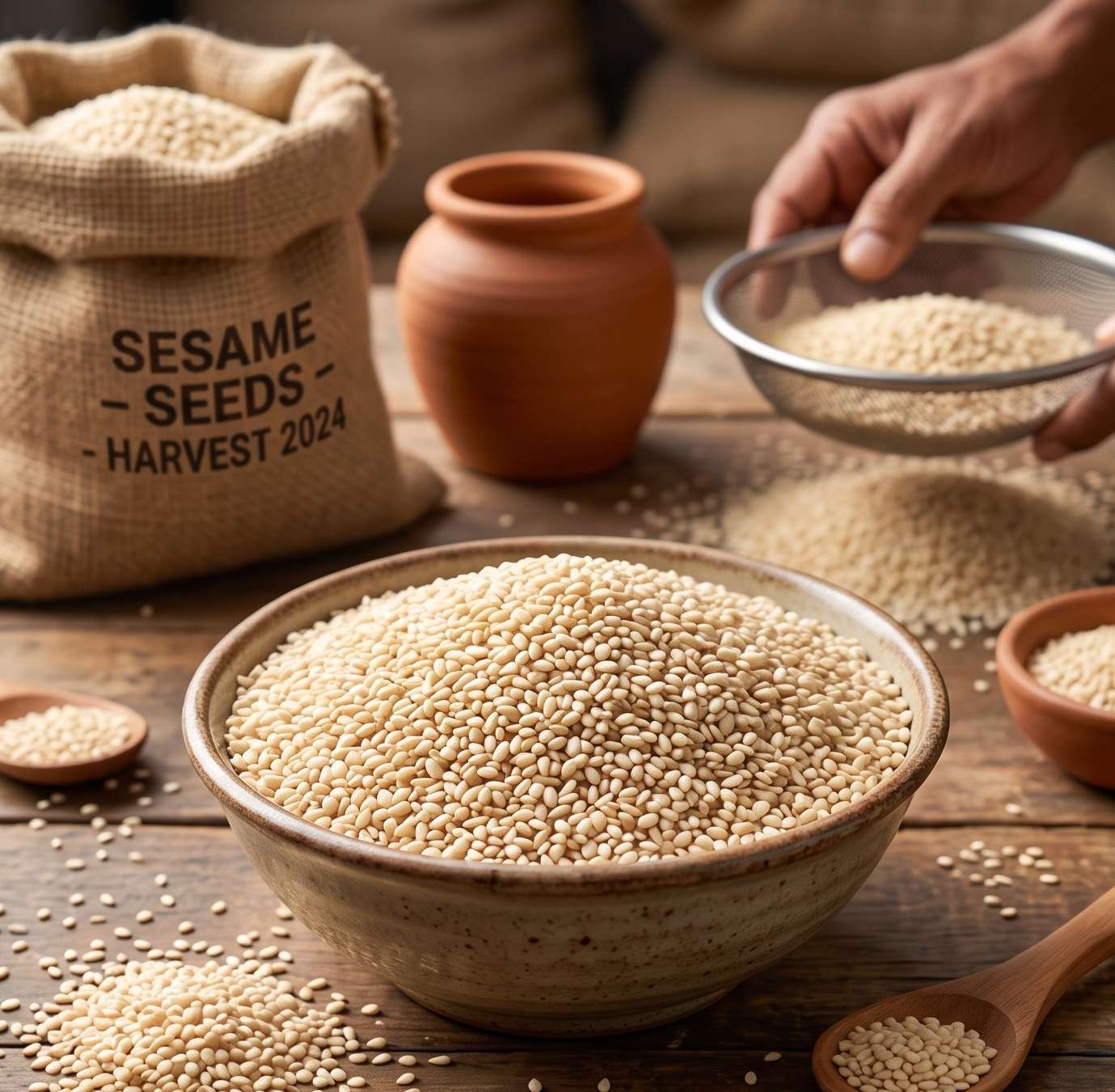 Sesame Seeds prepared for export