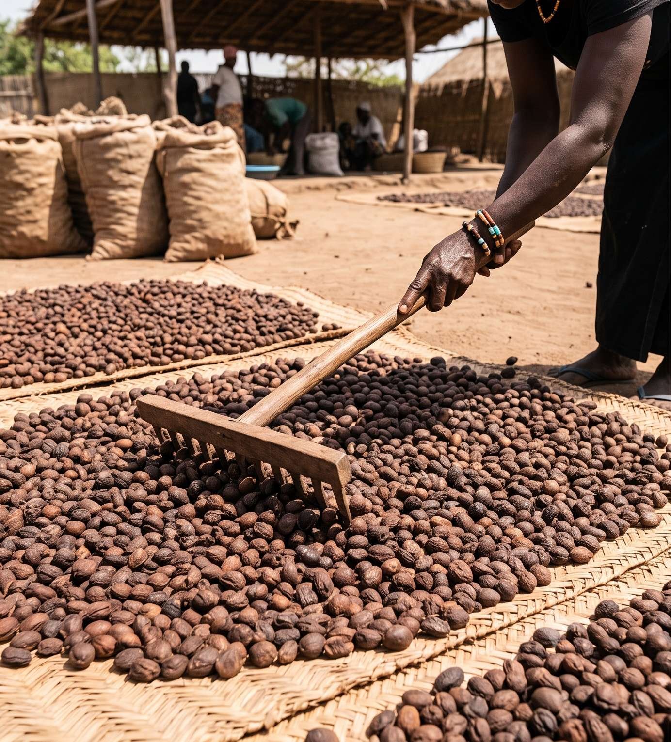 Close view of Shea Nuts